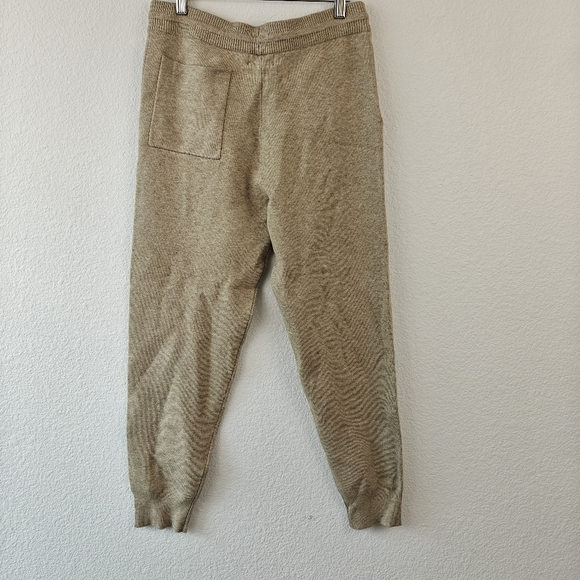 Monrow NWT SuperSoft Sweater Knit Cuffed Joggers In Oatmeal Size Small - Picture 7 of 14